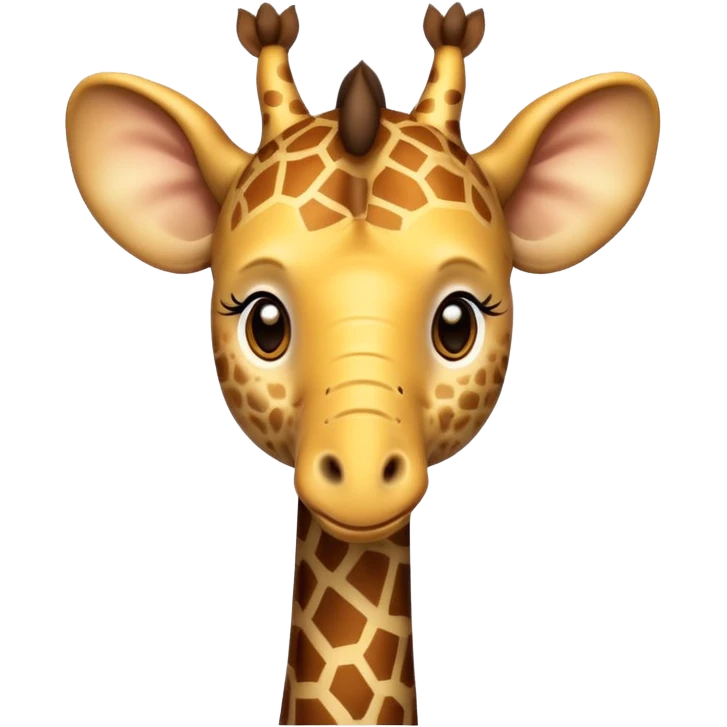 Elephant mixed whith giraffe  emoji