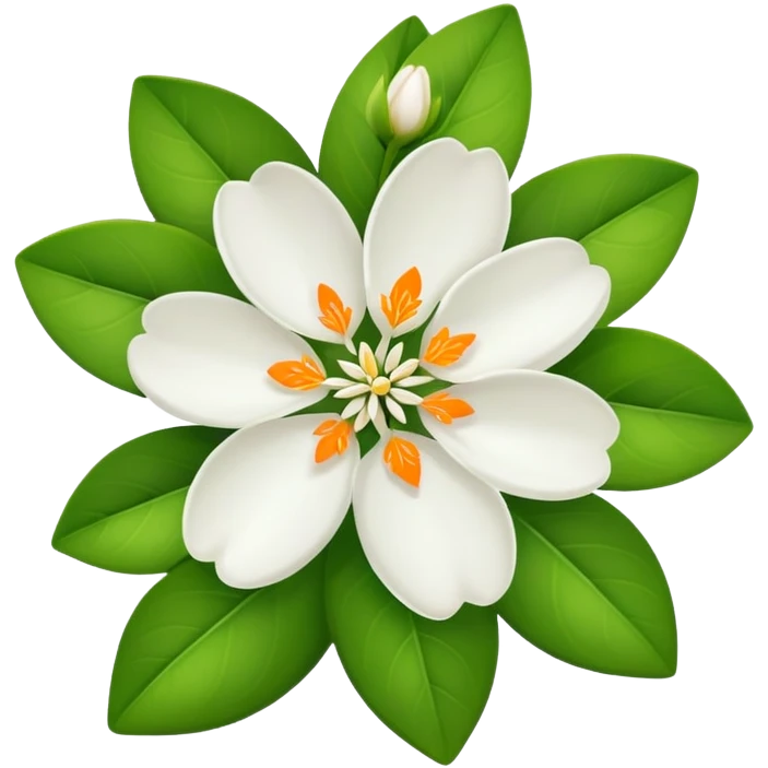 orange blossom character  emoji