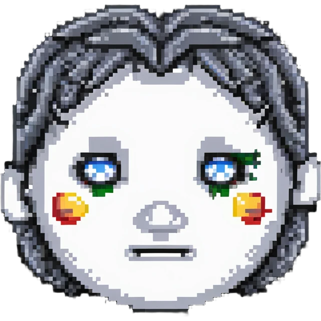 German character with stern face emoji