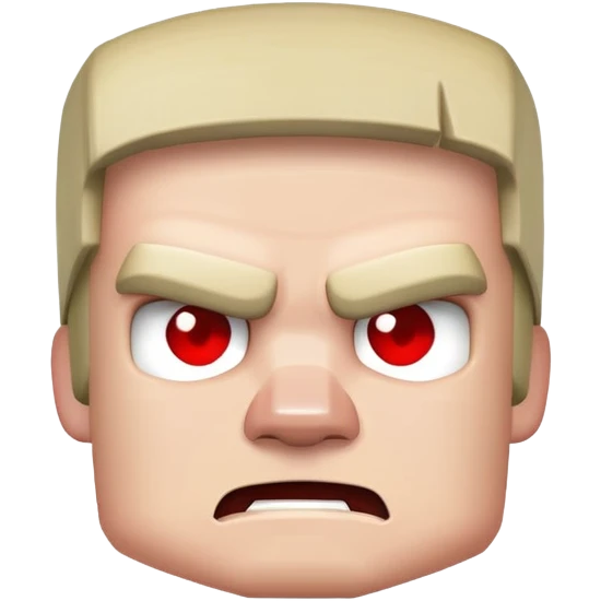 злой игрок в майнкрафт emoji
