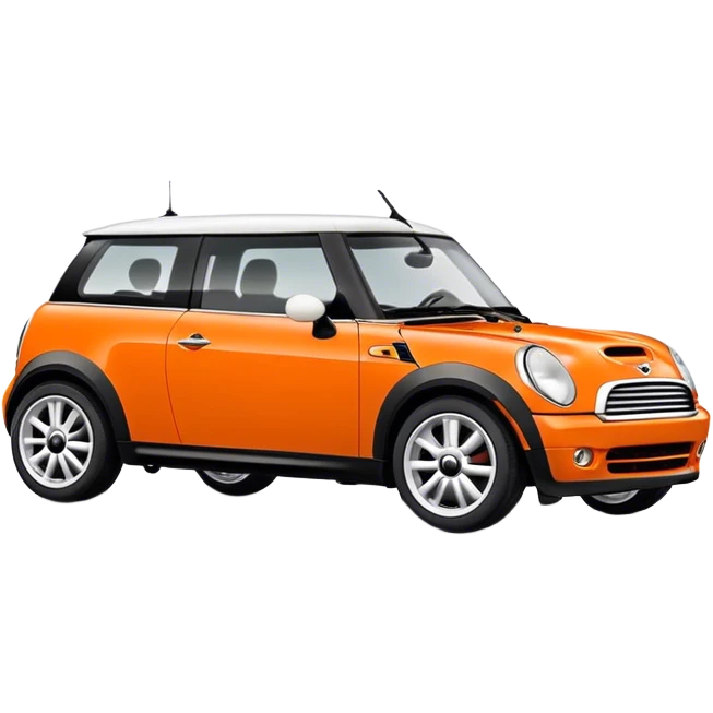 Orange mini cooper no stripes emoji