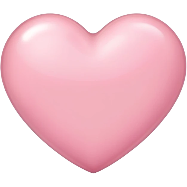 Light pink heart emoji
