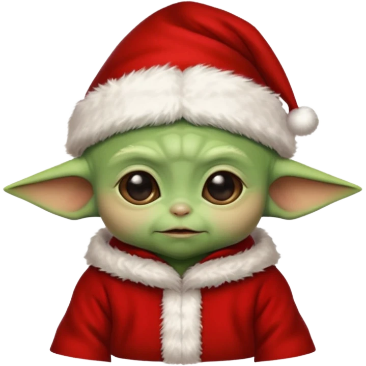baby yoda santa emoji