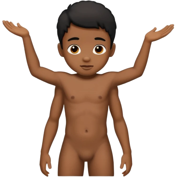 Younger  balck kid naked emoji