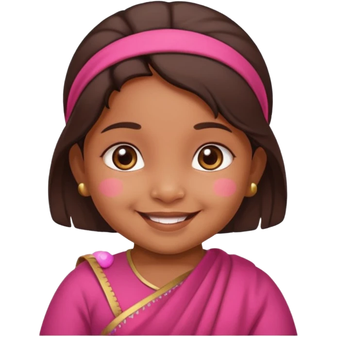 create a indian baby girl child emoji