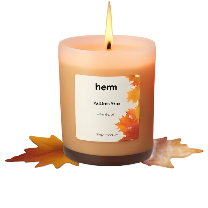 autumn vibe candle emoji