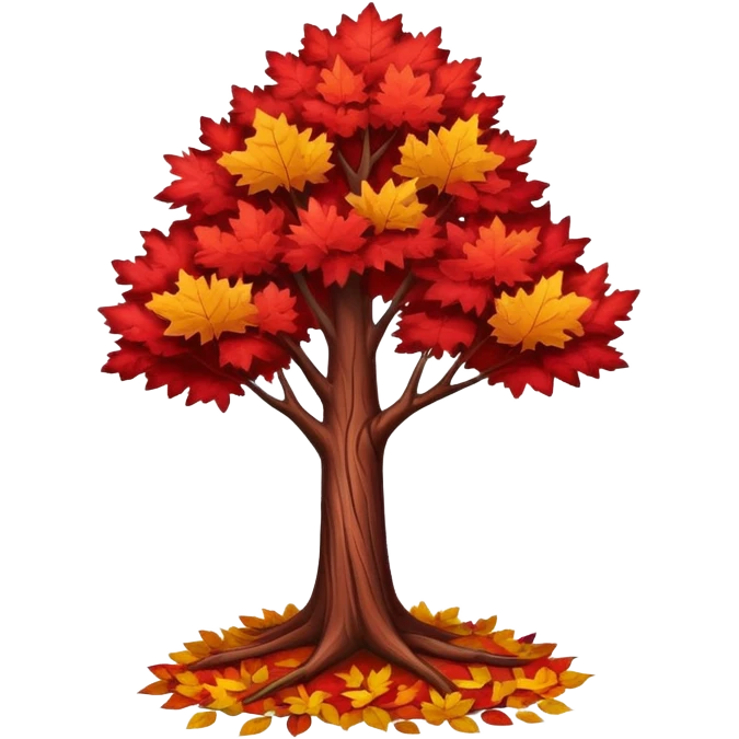 Red tree  emoji