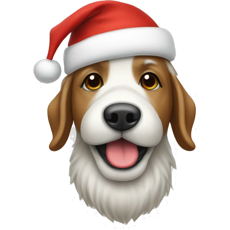 Doodle with Santa hat emoji