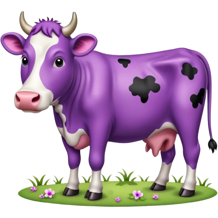 purple cow emoji