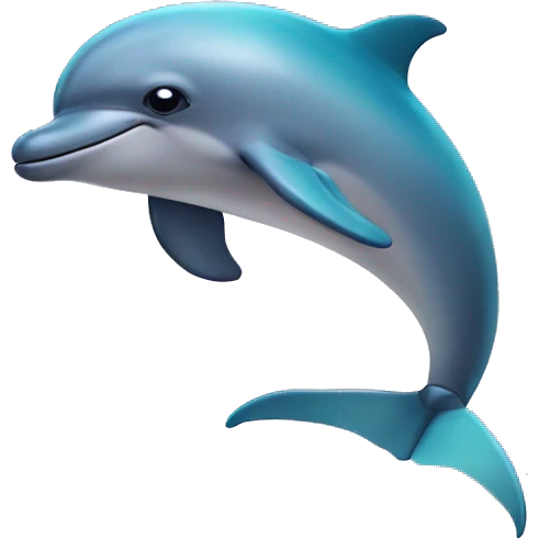 Dolphin upside down emoji