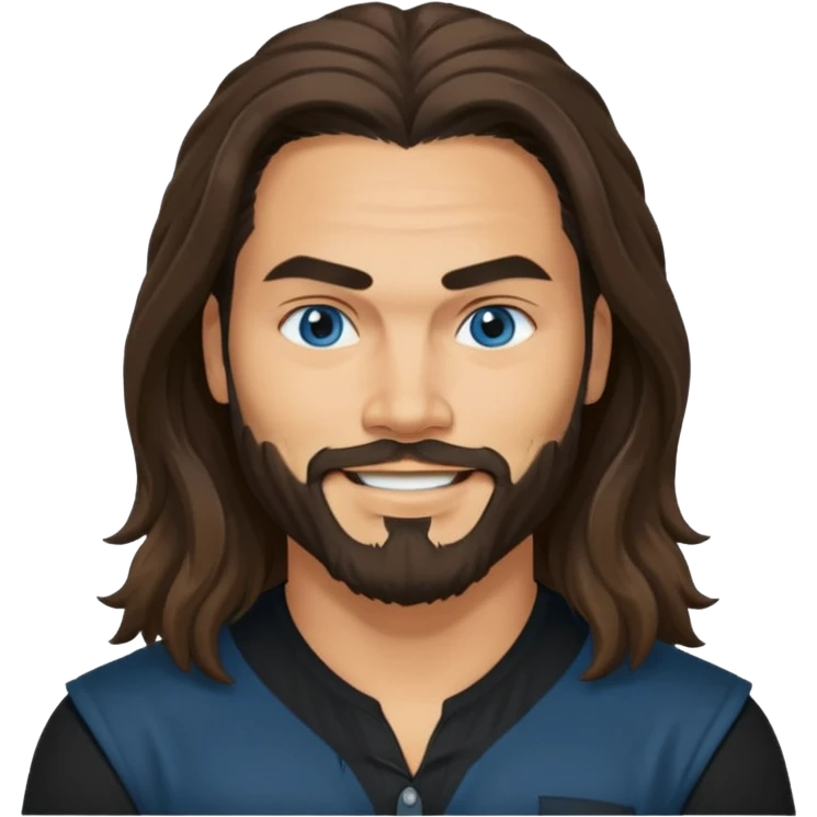 Blue eyes Jason mamoa longer hair smiling black shirt emoji