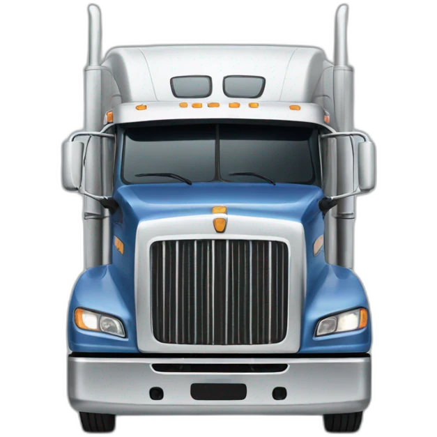 Semi truck emoji
