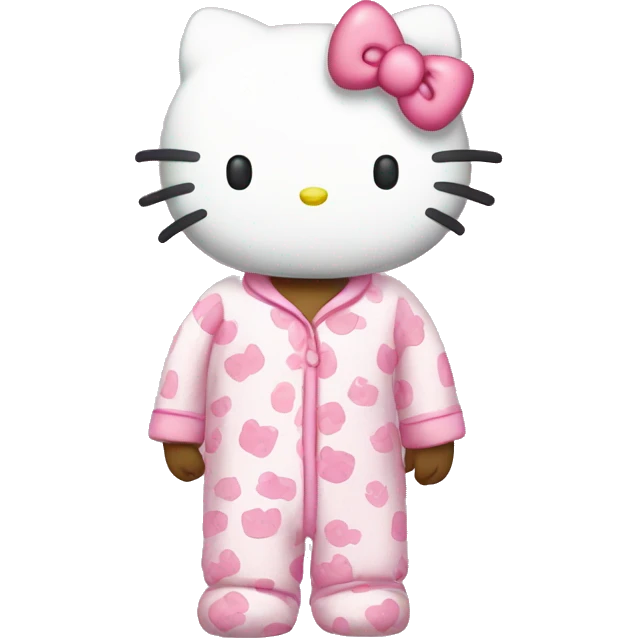 Hello Kitty en pyjama hello kitty  emoji