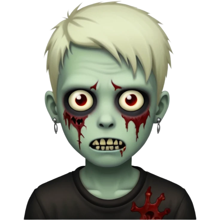emo boy zombie piercings emoji
