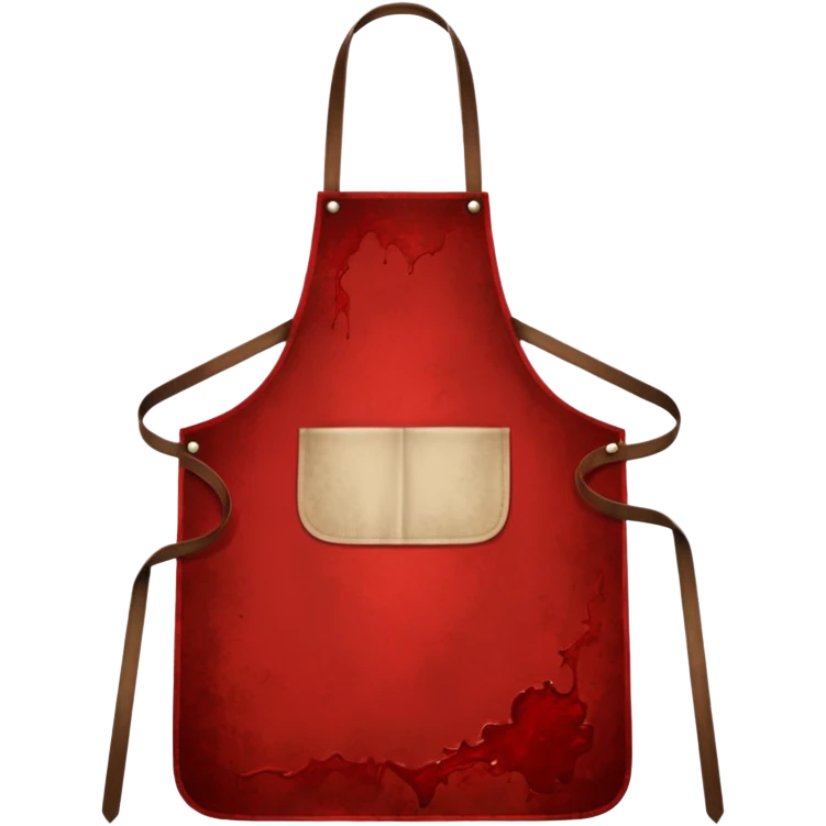 Apron with blood emoji