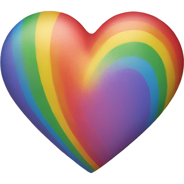 Rainbow heart emoji