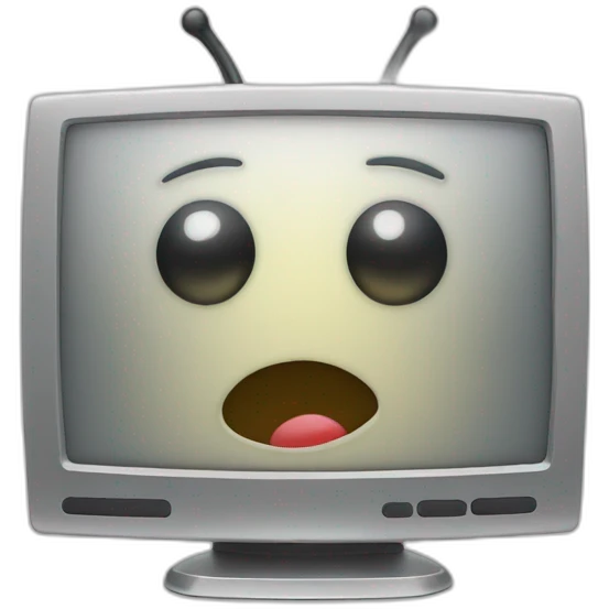 Computer screen with a bug or error message emoji
