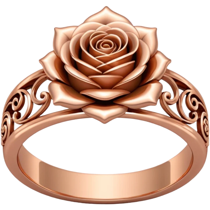 Rose gold ring emoji