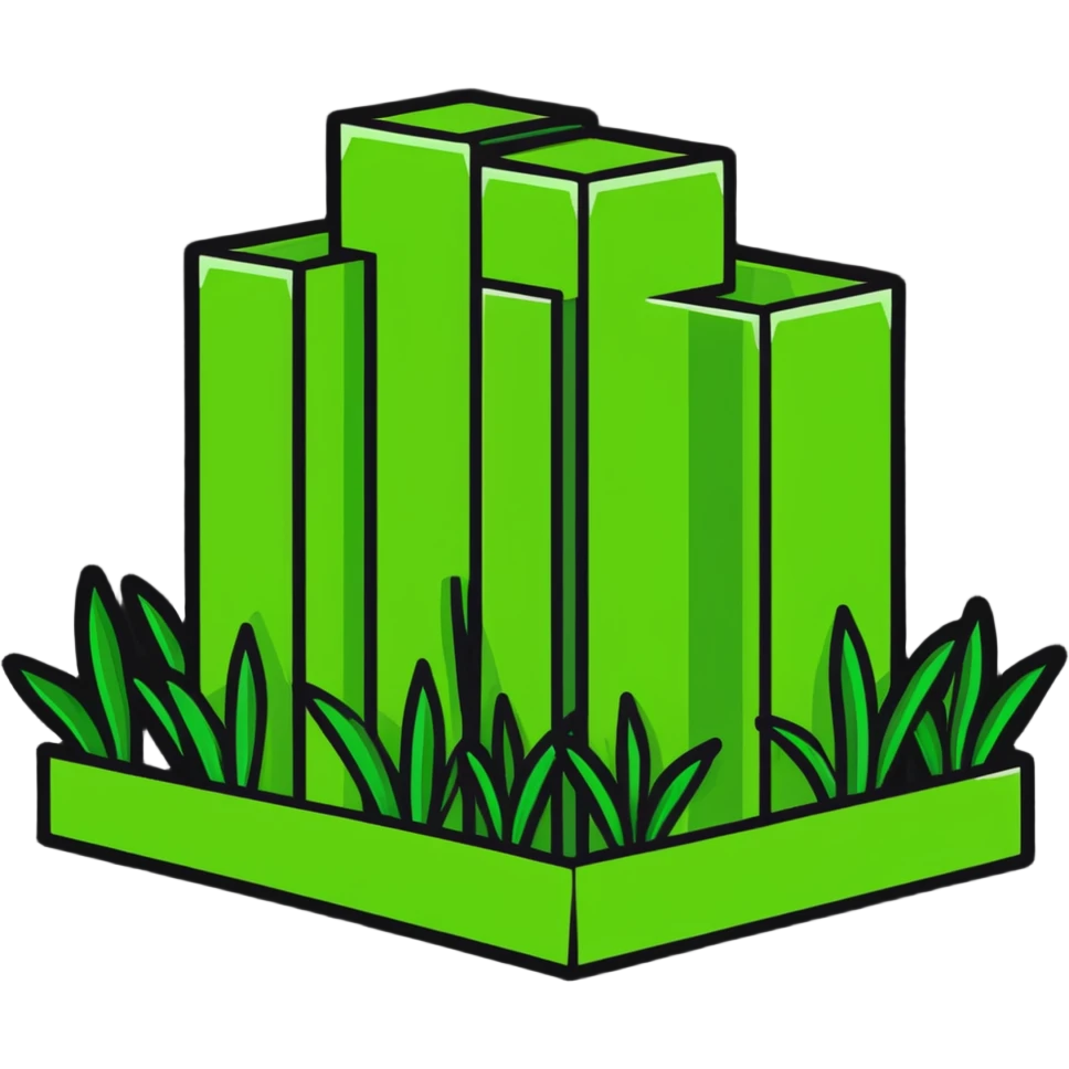 Minecraft grass block emoji