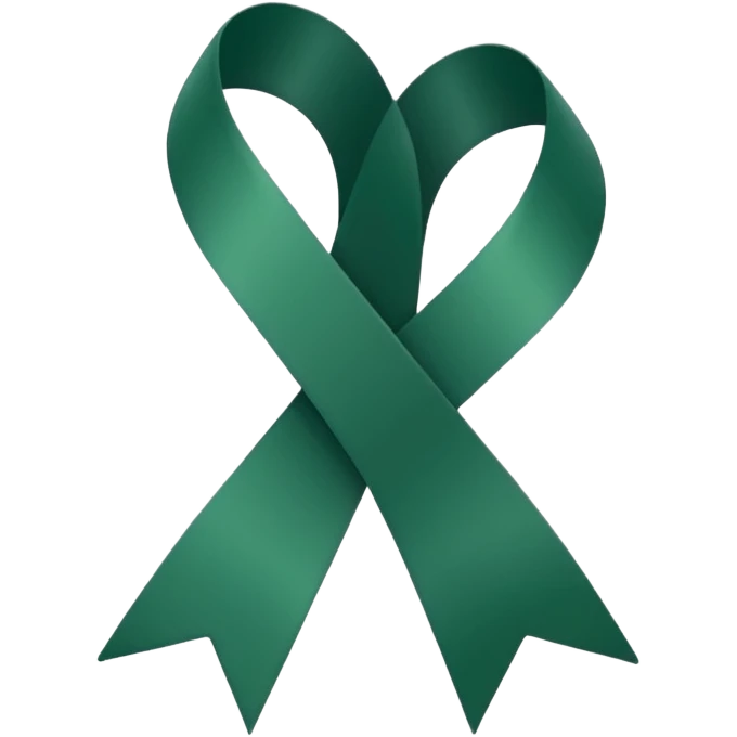 forest green ribbon emoji