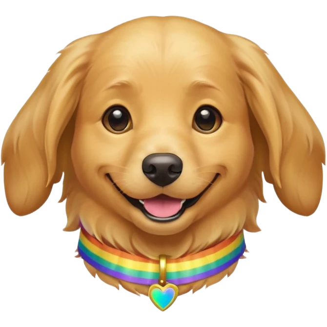 gay dog emoji
