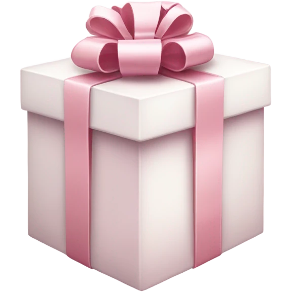 Light pink Christmas gifts under a white Christmas tree  emoji