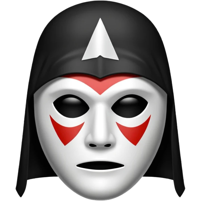 Black kkk mask emoji
