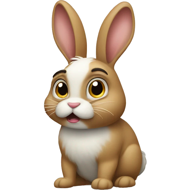 bunny unhappy emoji