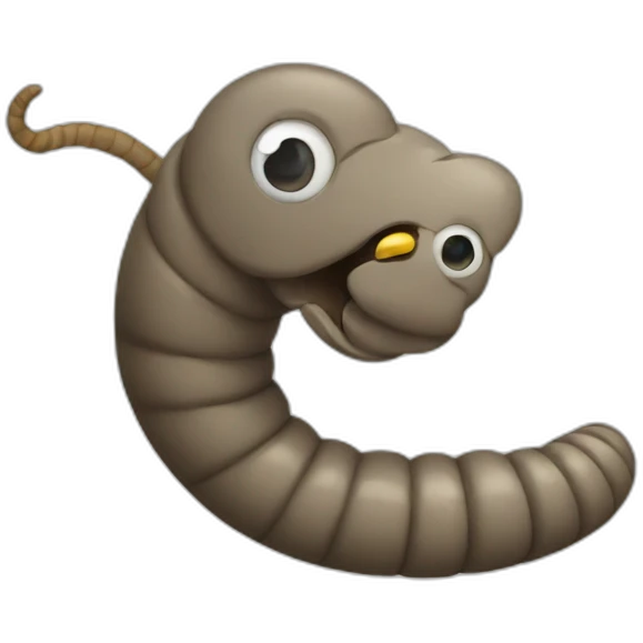 worm emoji