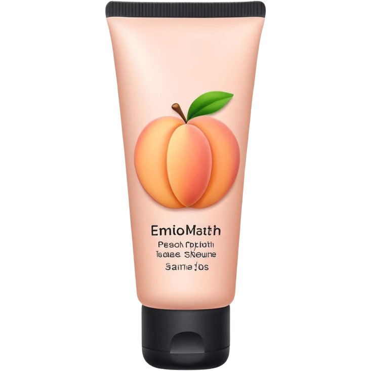 solid color light pinkish peach plain skincare tube emoji