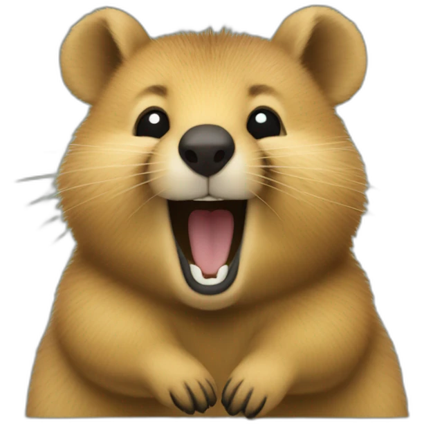 quokka smiling very simple emoji