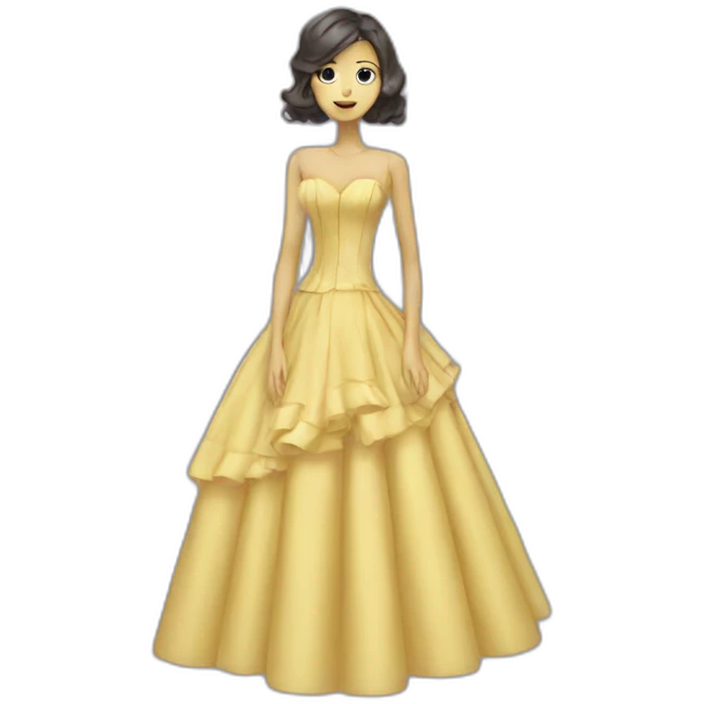 Bot-in-a-dress emoji