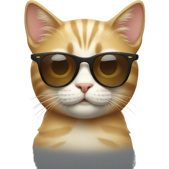 Cat with sunglasses emoji