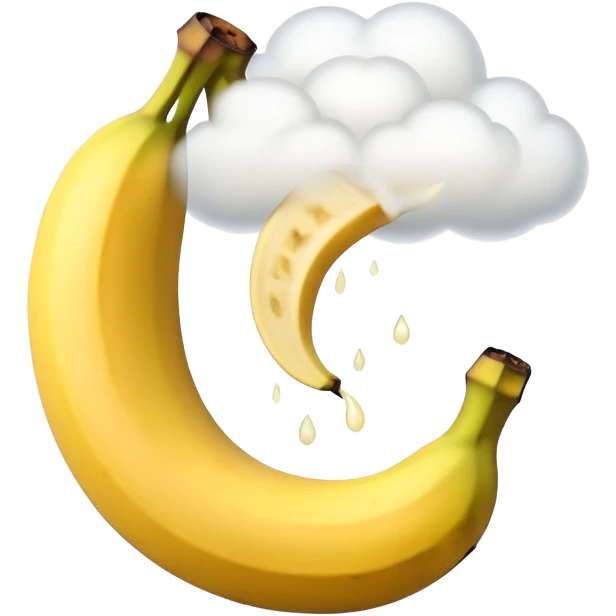 Fart comming from banana  emoji