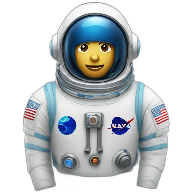 Astronaut with blue helmet emoji