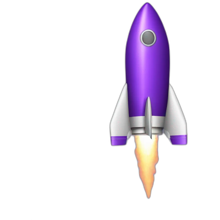 rocket purple emoji
