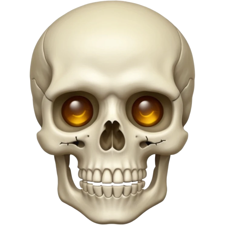 Skeleton shot in head by gun emoji