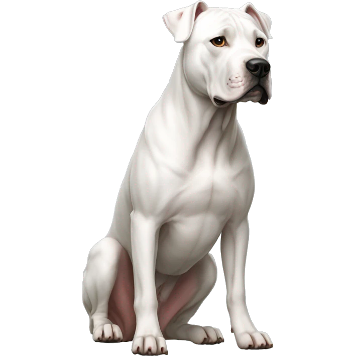 Dogo Argentino Dog Breed Full Body emoji