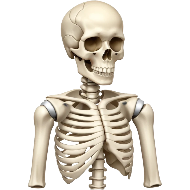 The bones of one shoulder emoji
