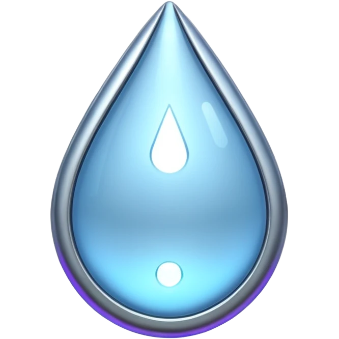 water Drop robot emoji