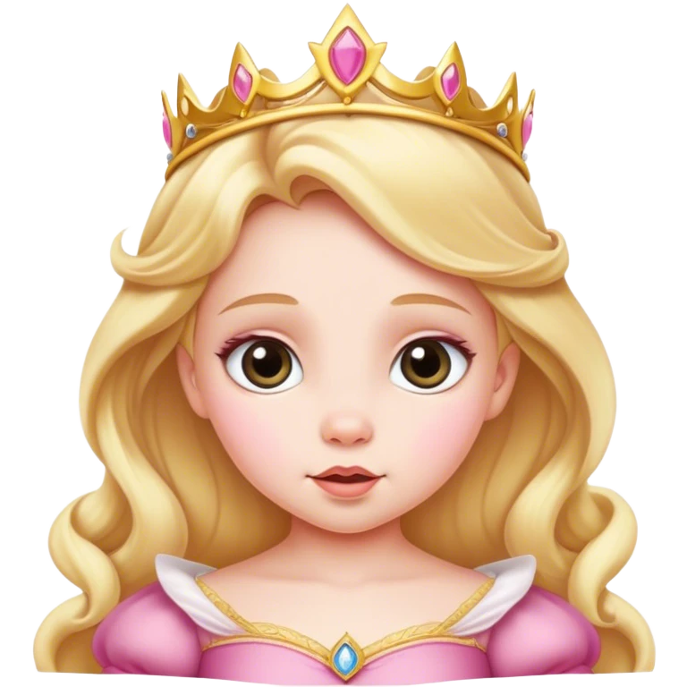Baby girl Princess aurora emoji