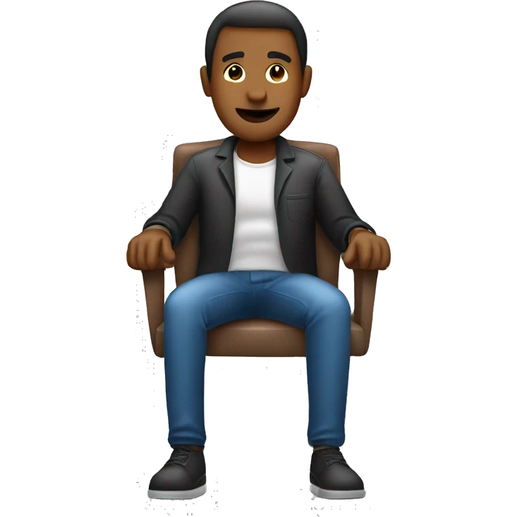 man in time out chair emoji