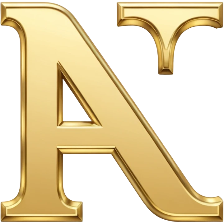 letter N in light gold emoji