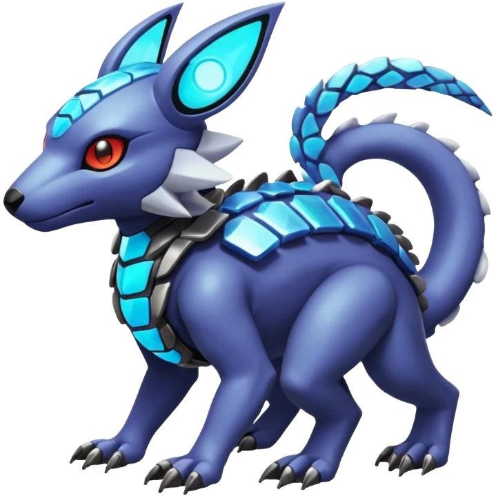  Exotic cyber-Protogen-Fakémon-Pokémon-Vernid-creature emoji