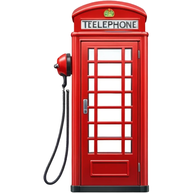 cabina telefonica roja emoji