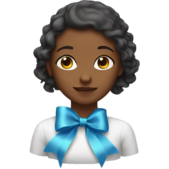 Girl with ribbons emoji