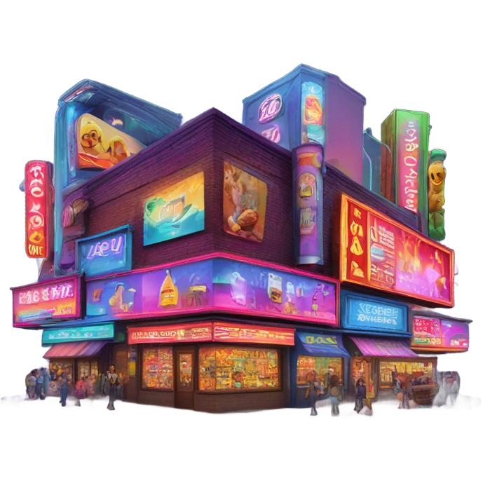  Neon lights in Tokyo  emoji