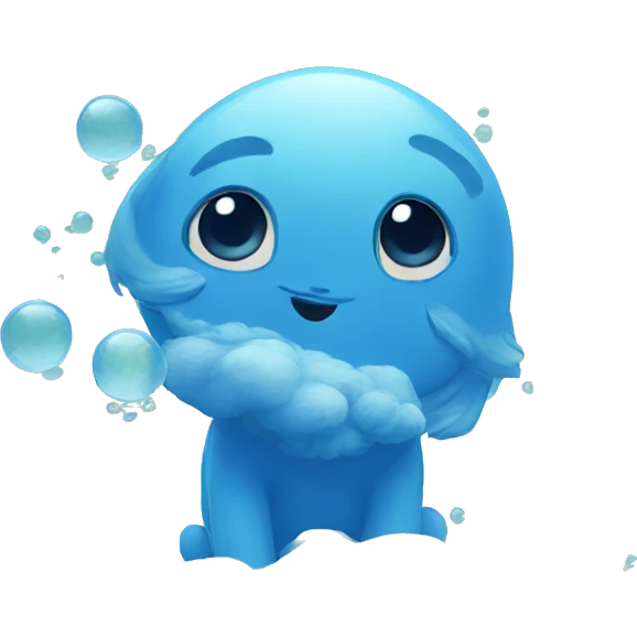 blue bubbles  emoji
