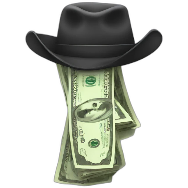 money with a hat emoji
