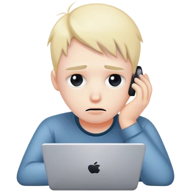 depressed coder emoji